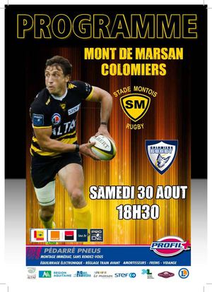 PROGRAMME DE MATCH SMR vs COLOMIERS 30 08 2014