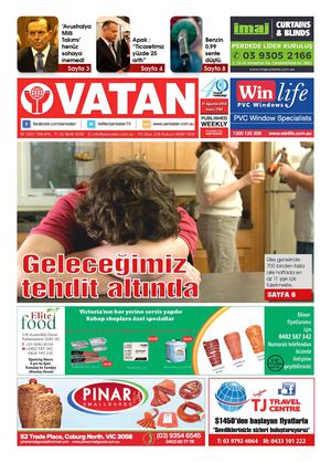 Yeni Vatan Turkish Newspaper Issue No: 1765
