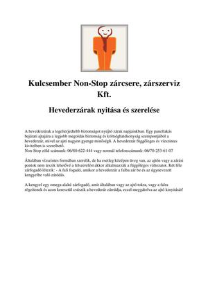 Hevederzárak nyitása Budapesten és környékén