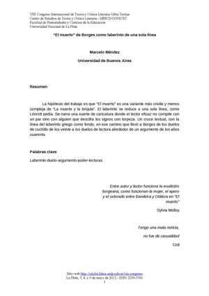 El Muerto - Jorge Luis Borges