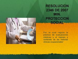 RESOLUCION 2346 DE 2007 SALUD