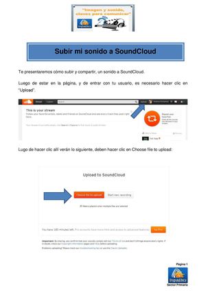 Subir y compartir sonido en SoundCloud