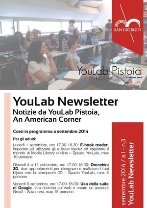 YouLab Pistoia newsletter