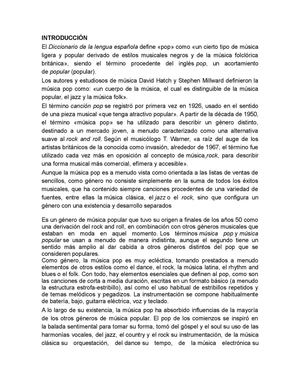 MÚSICA POP