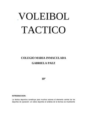 Voleibol Tactico