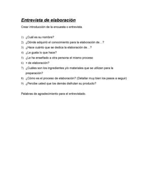 Entrevista de elaboración