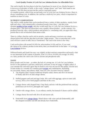 Curd Quality Protein At An Affordable Price