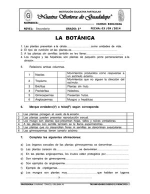 GUÍA  DE  BOTÁNICA