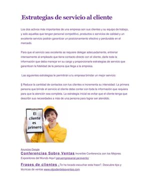 estrategias para un buen cliente