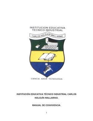 MANUAL DE CONVIVENCIA CAHOMA