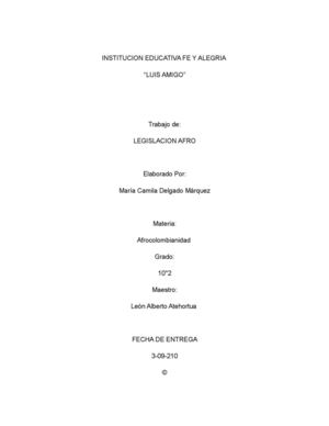 LEGISLACION AFRO