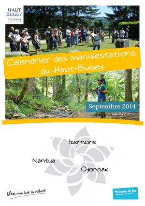 Agenda des manifestations - Septembre 2014