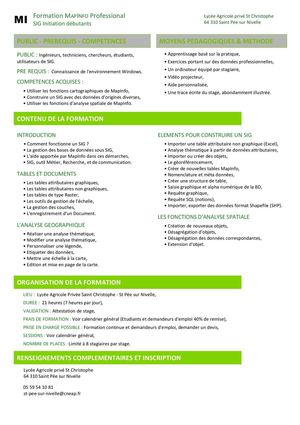 MapInfo Formation Débutants