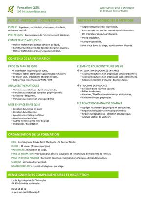 QGIS 2.18 Formation Débutants