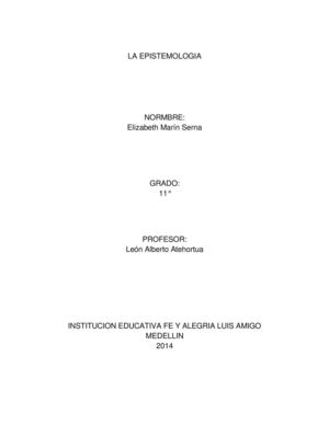 La Epistemologia Y Mapa Conceptual 