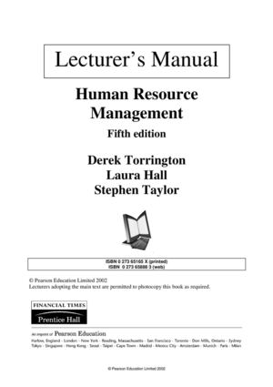Human Resource Management - Taylor Hall Torrington