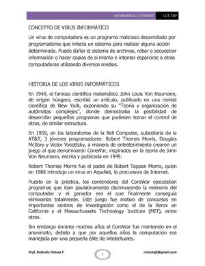 El Virus Infórmatico