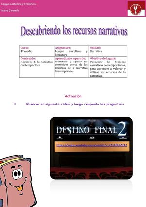 Guía de recursos de la narrativa