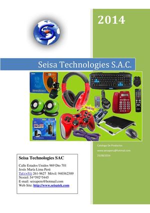 Catalogo Seisa Peru 2014