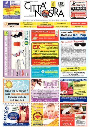 Città Nostra Pordenone del 04.09.2014 n. 1436