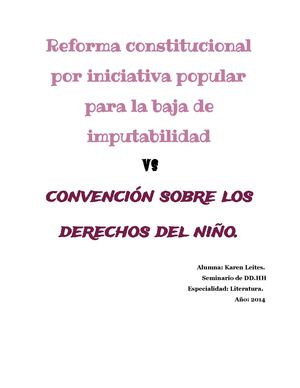 Informe para seminario