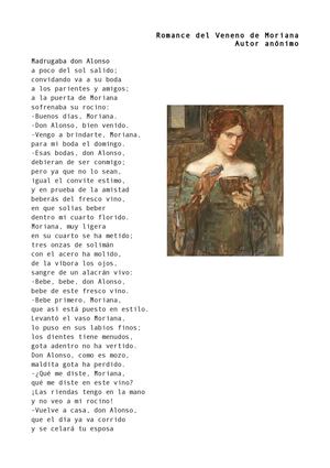 Romance del Veneno de Moriana