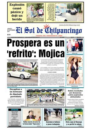 El Sol de Chilpancingo 4 Septiembre 2014