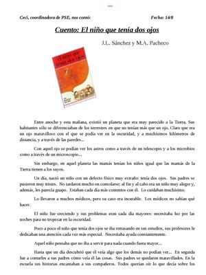 El niño que tenía dos ojos