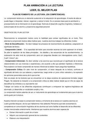 Programa de animación a la lectura