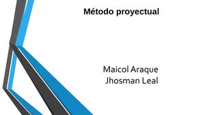 Metodo proyectual