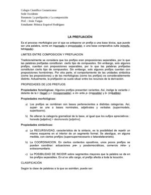 La Prefijación