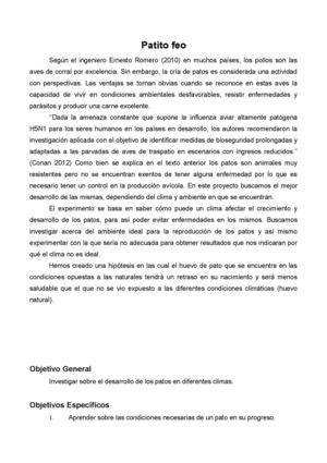 El Desarrollo de los Patos