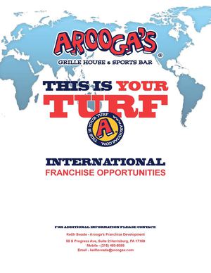 Arooga's International Franchise Brochure