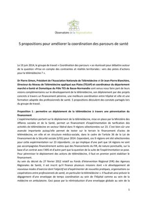 5 propositions pour améliorer la coordination des parcours de santé