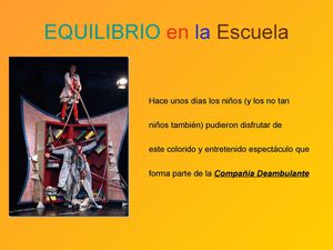 EQUILIBRIO en la Escuela