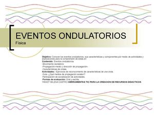 Eventos ondulatorios física