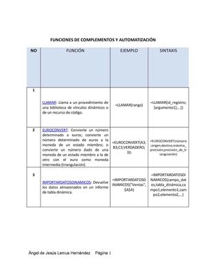 Libro de Funciones de Excel