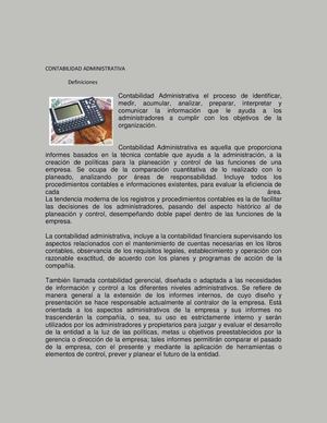 Contabilidad Administrativa