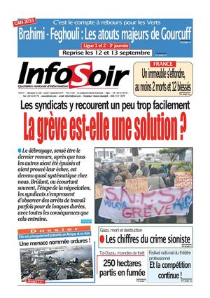 Edition du 31 août 2014