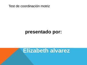 Test de coordinación motriz