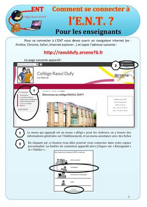 connexion ENT