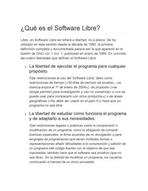 Qué es el Software Libre