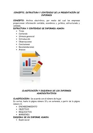 técnica para la presentación de informes