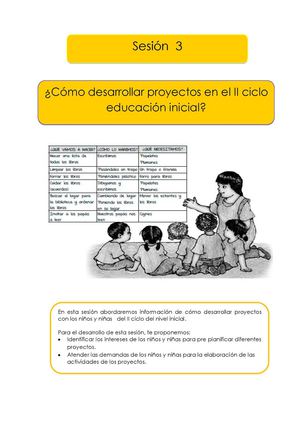 como desarrollar proyectos en educacion inicial