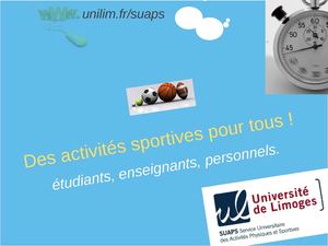Presentation SUAPS LIMOGES