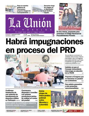 La Unión de Morelos 08 Septiembre 2014