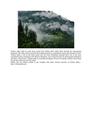 Tirthan Valley and GHNP | Great Himalayan National Park