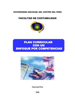 Plan de Estudios FCO UNCP