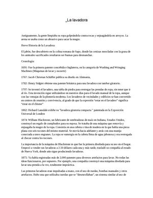 la lavadora