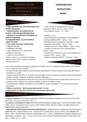 CV stéphanie Leclerc 